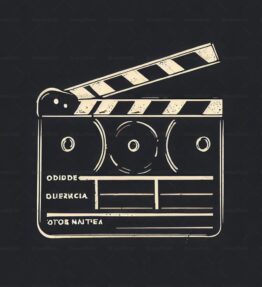 Klappern von Filmklappen im Vintage